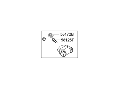 Hyundai 58330-25000 Cylinder Assembly-Wheel, LH