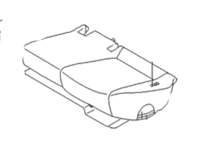 Hyundai 89100-1E060-MFZ Cushion Assembly-Rear Seat, LH