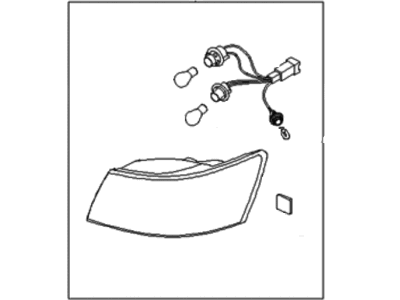 Hyundai 92401-3K020 Lamp Assembly-Rear Combination Outside, LH