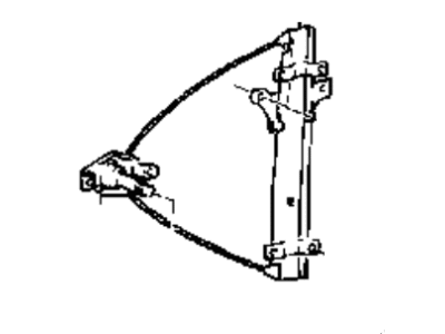 Hyundai 82402-34000 Front Passenger Side Door Window Regulator