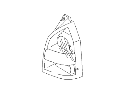 Hyundai 92410-2E050 Lens & Housing-Rear Combination Lamp, LH