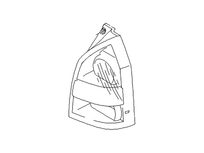 Hyundai 92420-2E050 Lens & Housing-Rear Combination Lamp, RH