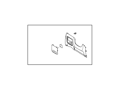 Hyundai 84750-4Z010-NBC Panel Assembly-Crash Pad Lower, LH