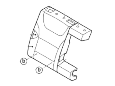 Hyundai 89460-G7210-SHU Rear Right-Hand Seat Back Covering