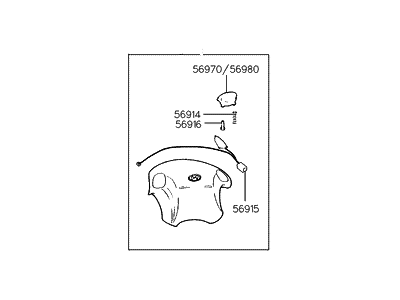 Hyundai 56900-29110 Module Assembly-Steering Wheel Air Bag