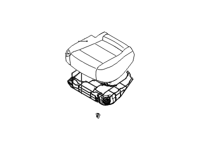 Hyundai 89105-3NFA0-NVN Cushion Assembly-Rear Seat, LH