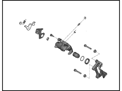 Hyundai 58311-J9A00 Caliper Kit-Rear Brake, RH