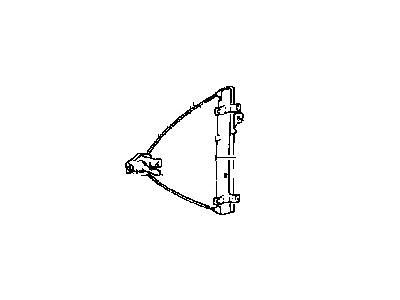 Hyundai 83401-28000 Rear Left Power Window Regulator Assembly