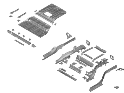 Hyundai 65500-GI000 PANEL COMPLETE-REAR FLOOR