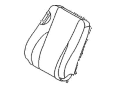 Hyundai 88370-2E061-G8M Front Passenger Side Seat Back Covering
