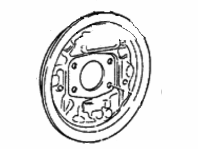 Hyundai 58365-21300 Plate Assembly-Rear Brake Back, RH
