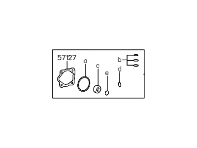 Hyundai 57150-33100 Seal Kit-Power Steering Oil Pump