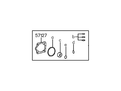 Hyundai 57150-33500 Seal Kit-Power Steering Oil Pump