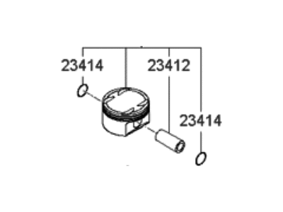Kia 230413C602 Piston & Pin Assembly
