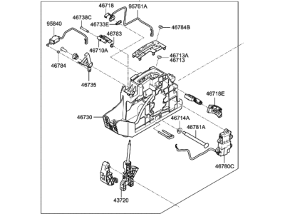 Hyundai 46700-D3060 Lever Assembly-Automatic Transmission