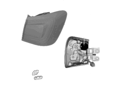 Hyundai 92402-M5050 Lamp Assembly-Rear Comb Outside, RH