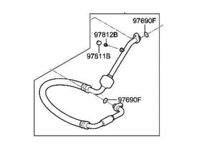 Hyundai 97763-D2550 Hose-Suction