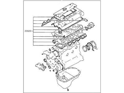 Hyundai 20910-33E01 Gasket Kit-Engine Overhaul