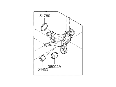 Hyundai 52710-2H000 Carrier Assembly-Rear Axle, LH
