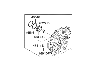 Kia 453203D000 Cover Assembly-Case Rear