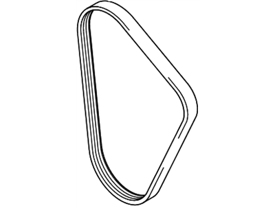 Hyundai 25212-23000 Ribbed V-Belt