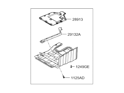Hyundai 29130-2T100 Cover-Side, LH
