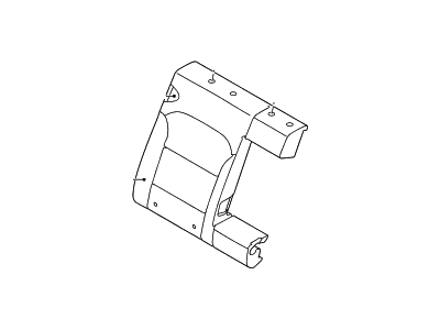 Hyundai 89450-F3000 Pad Assembly-Rear Seat Back, RH