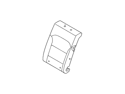 Hyundai 89350-F3000 Pad Assembly-Rear Seat Back, LH