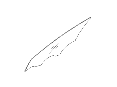 Hyundai 82421-3V010 Glass-Front Door Window, RH