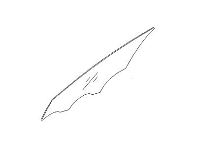 Hyundai 82411-3V010 Glass-Front Door Window, LH