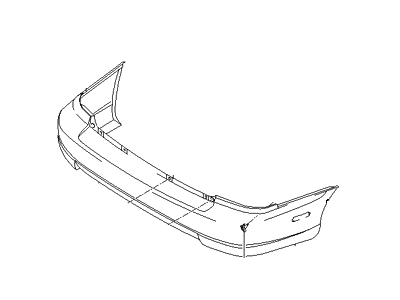 Hyundai 86611-25630 Rear Bumper Cover