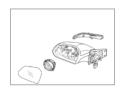 Hyundai 87620-C2000 Mirror Assembly-Outside Rear View, RH
