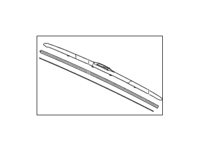 Hyundai 98350-1R000 Wiper Blade Assembly, Driver