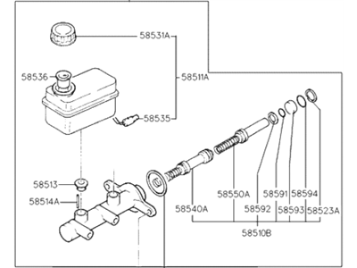 Hyundai 58510-34330 Cylinder Assembly-Brake Master