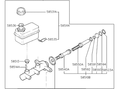 Hyundai 58510-34000 Cylinder Assembly-Brake Master