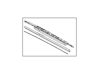 Hyundai 98350-2S010 Wiper Blade Assembly, Driver