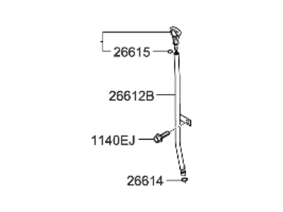 Hyundai 26611-2GPB0 ROD ASSY-OIL LEVEL GAUGE