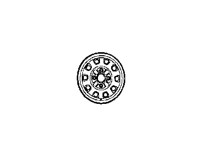 Hyundai 52910-23200 Steel Wheel Assembly