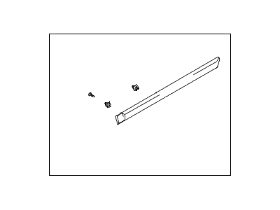 Hyundai 87731-25000 Moulding Assembly-Rear Door Waist Line, LH