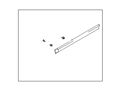 Hyundai 87732-25000 Moulding Assembly-Rear Door Waist Line, RH