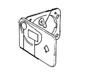 Hyundai 69510-21130 Fuel Filler Door Assembly