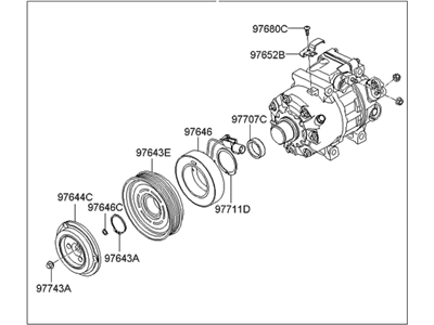 Hyundai 97701-2B251 Compressor Assembly