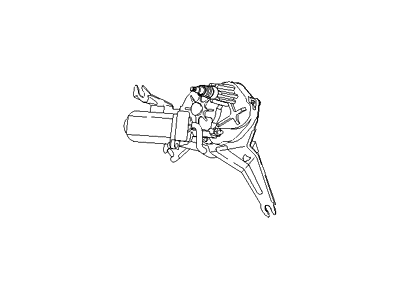 Hyundai 98710-2B000 Rear Wiper Motor Assembly