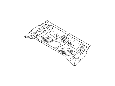 Hyundai 65512-A5000 Panel Assembly-Rear Floor, Front