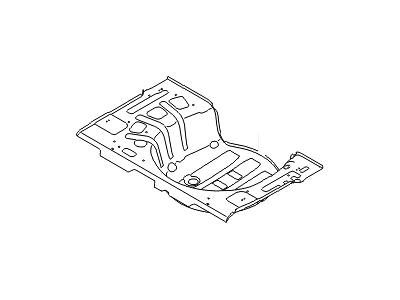 Hyundai 65513-A5000 Panel Assembly-Rear Floor, Rear