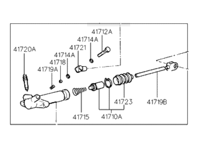 Hyundai 41710-22600 Cylinder Assembly-Clutch Release