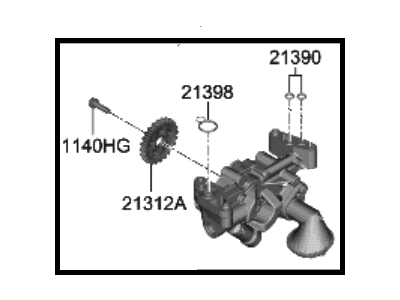 Hyundai 21310-2M800 Pump Assembly-Oil