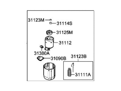 Hyundai 31140-D3000 CUP ASSY-PUMP