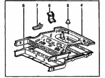 Hyundai 65500-21303 Panel Complete-Rear Floor
