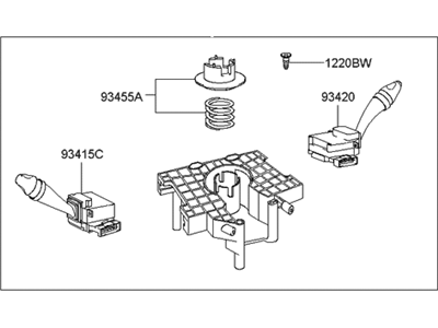 Hyundai 93460-2D360 Switch Assembly-Multifunction